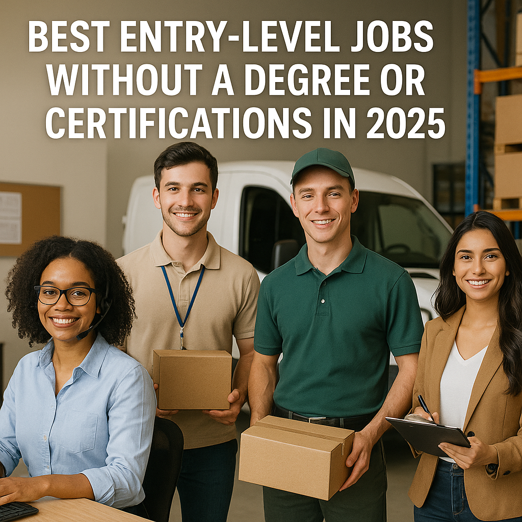 Best Entry Level Jobs Without A Degree Featured Photo