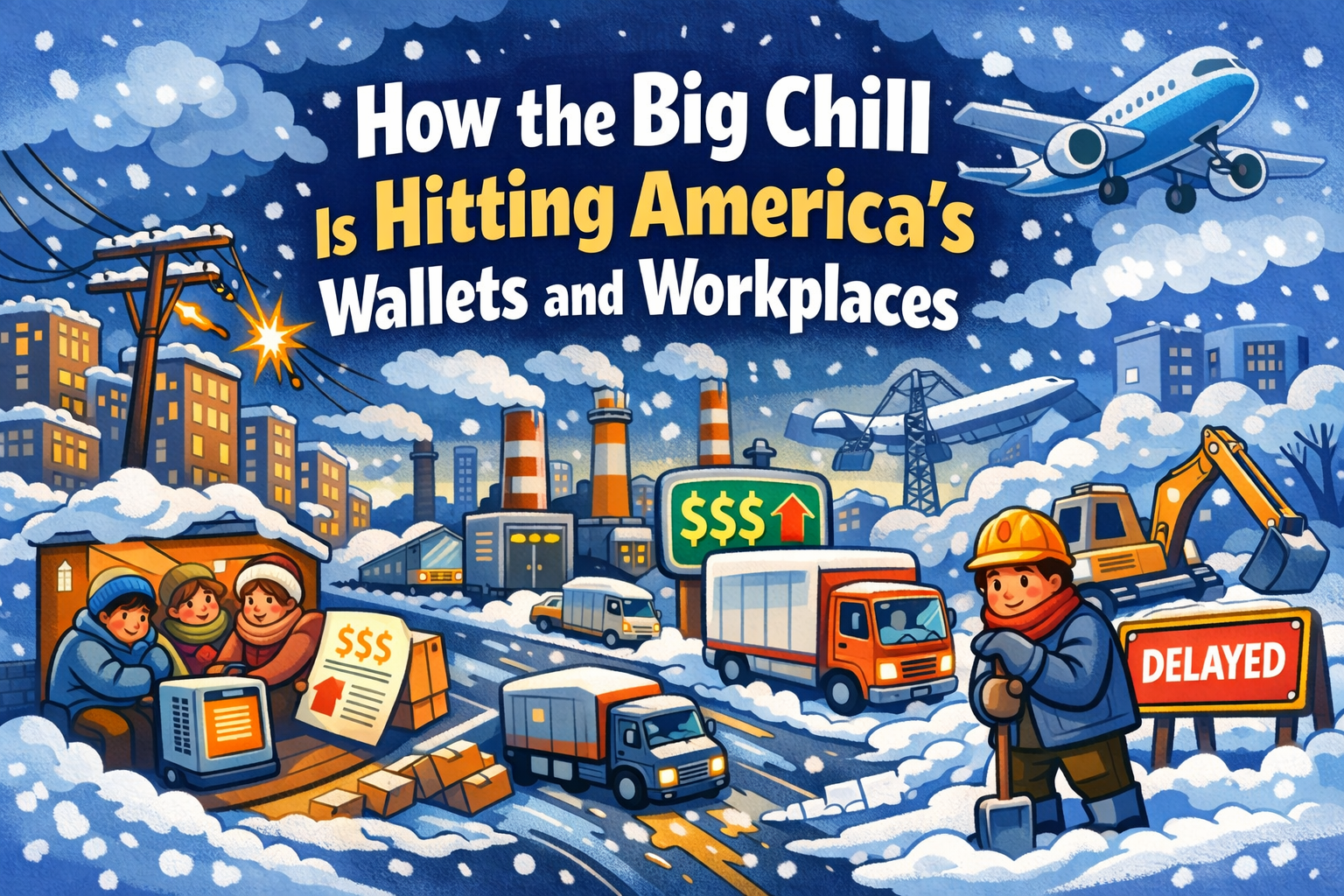 How the Big Chill Is Hitting America’s Wallets and Workplaces