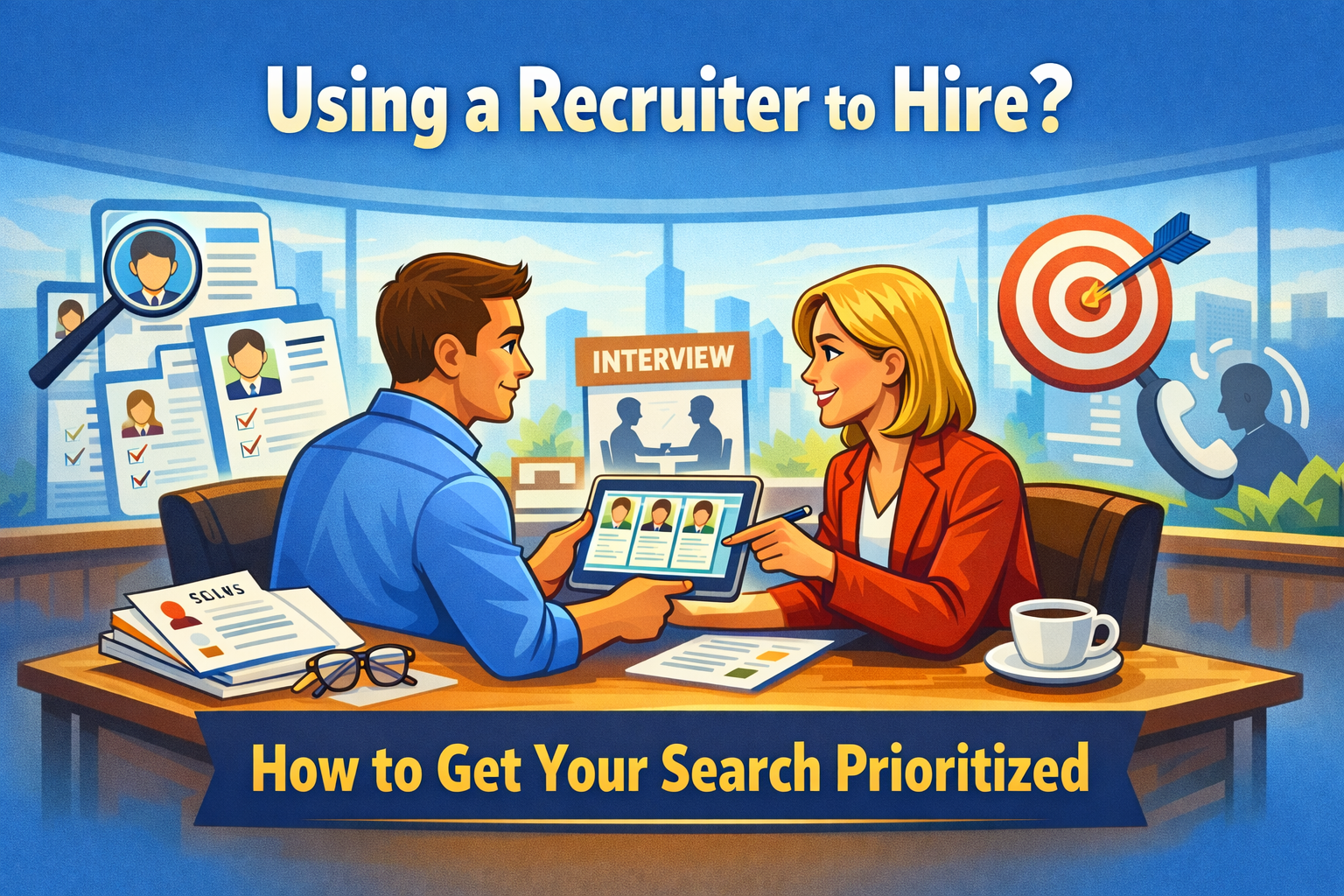 Using a Recruiter to Hire Here’s How to Show You’re Serious — and Get Your Search Prioritized